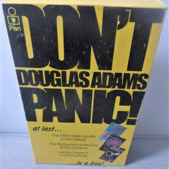 DON'T PANIC Puckoon Douglas Adams Restaurant At The End Universe Life Universe - Picture 2 of 10